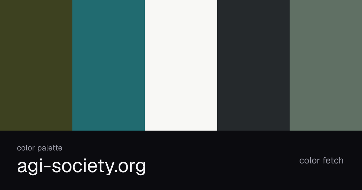 agi-society.org color palette — Color Fetch