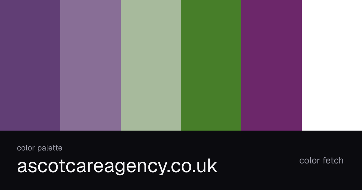 ascotcareagency.co.uk color palette — Color Fetch