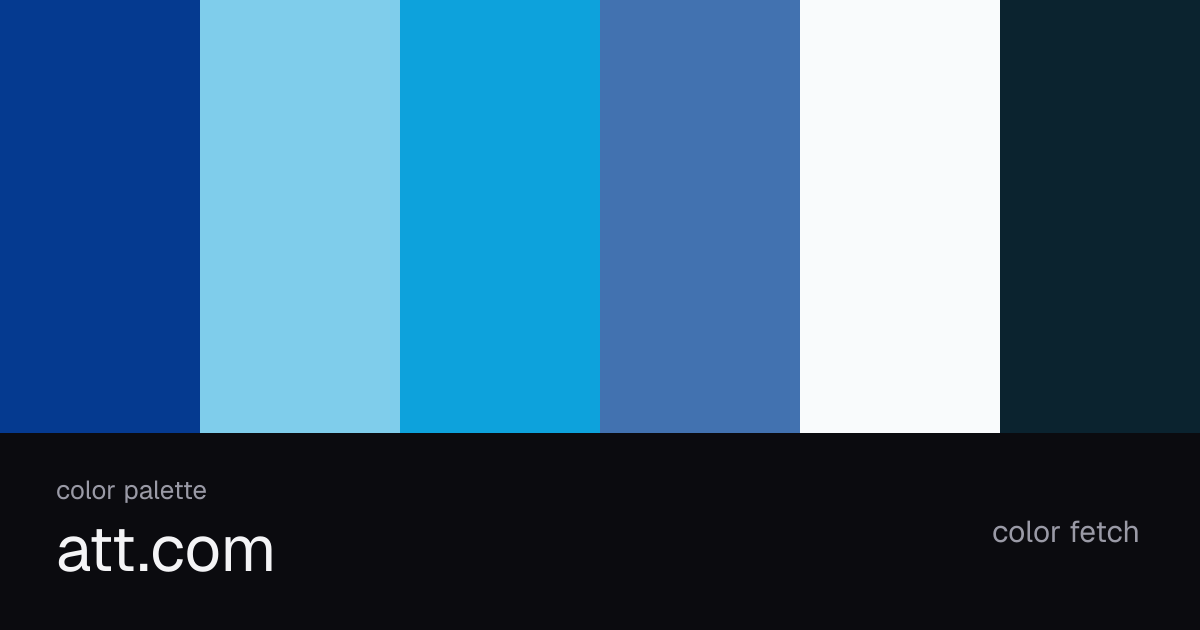 att.com color palette — Color Fetch