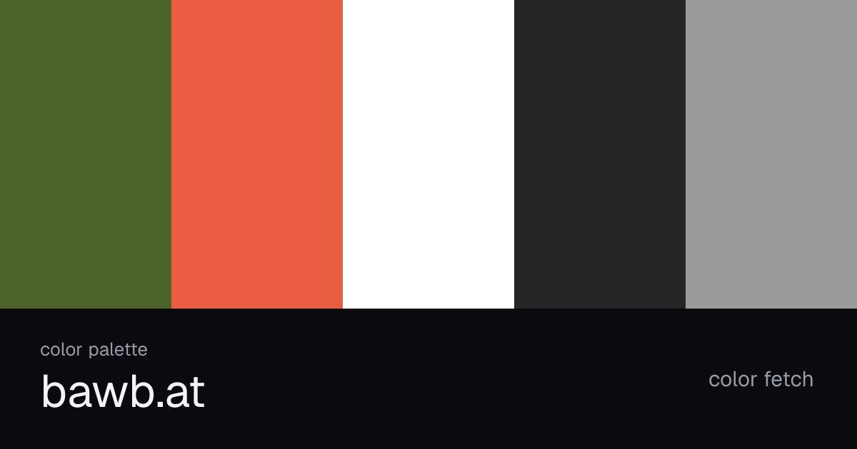 bawb.at color palette — Color Fetch