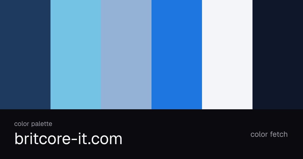 britcore-it.com color palette — Color Fetch