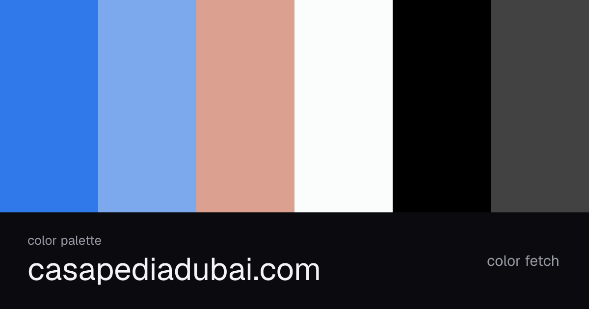 casapediadubai.com color palette — Color Fetch