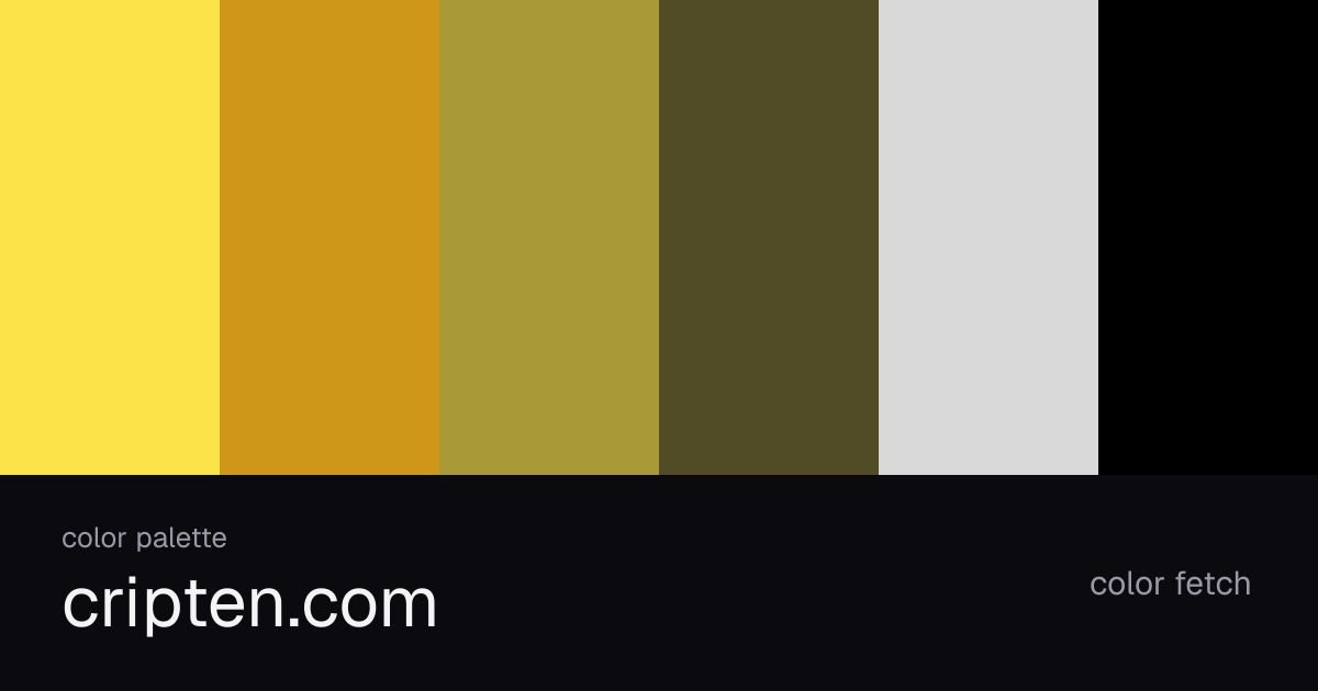 cripten.com color palette — Color Fetch