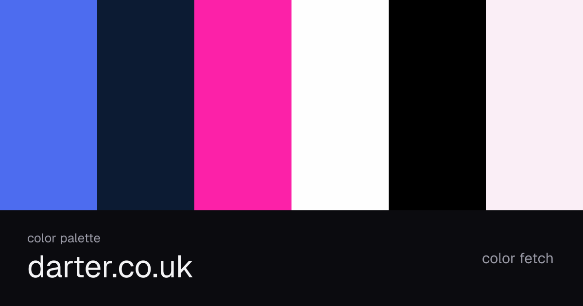 darter.co.uk color palette — Color Fetch