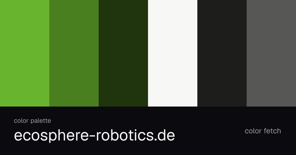 ecosphere-robotics.de color palette — Color Fetch