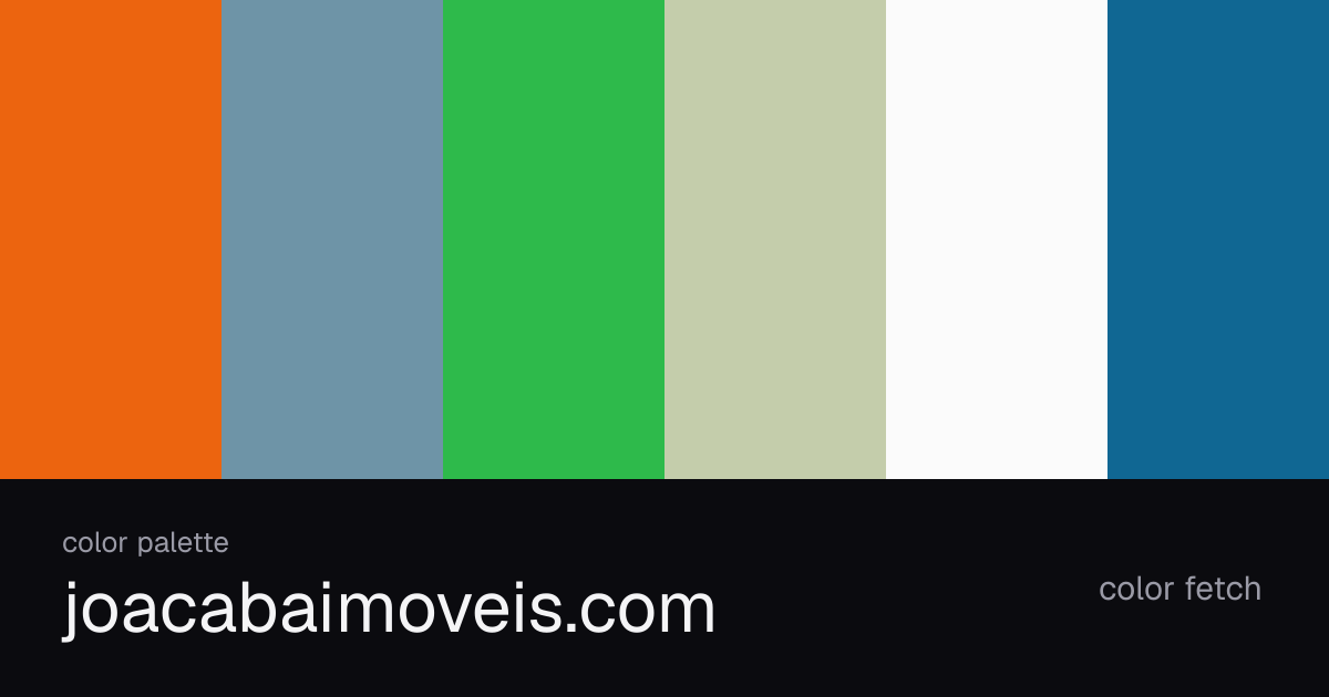 joacabaimoveis.com color palette — Color Fetch