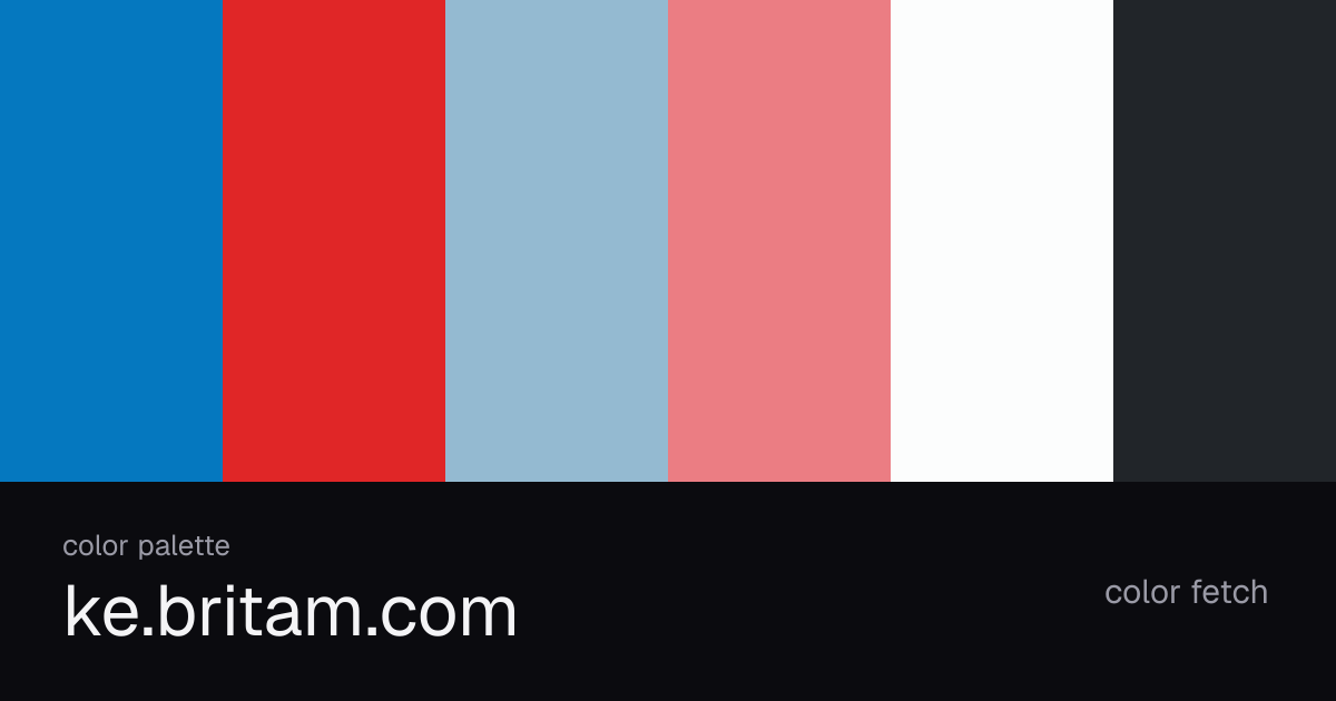 ke.britam.com color palette — Color Fetch