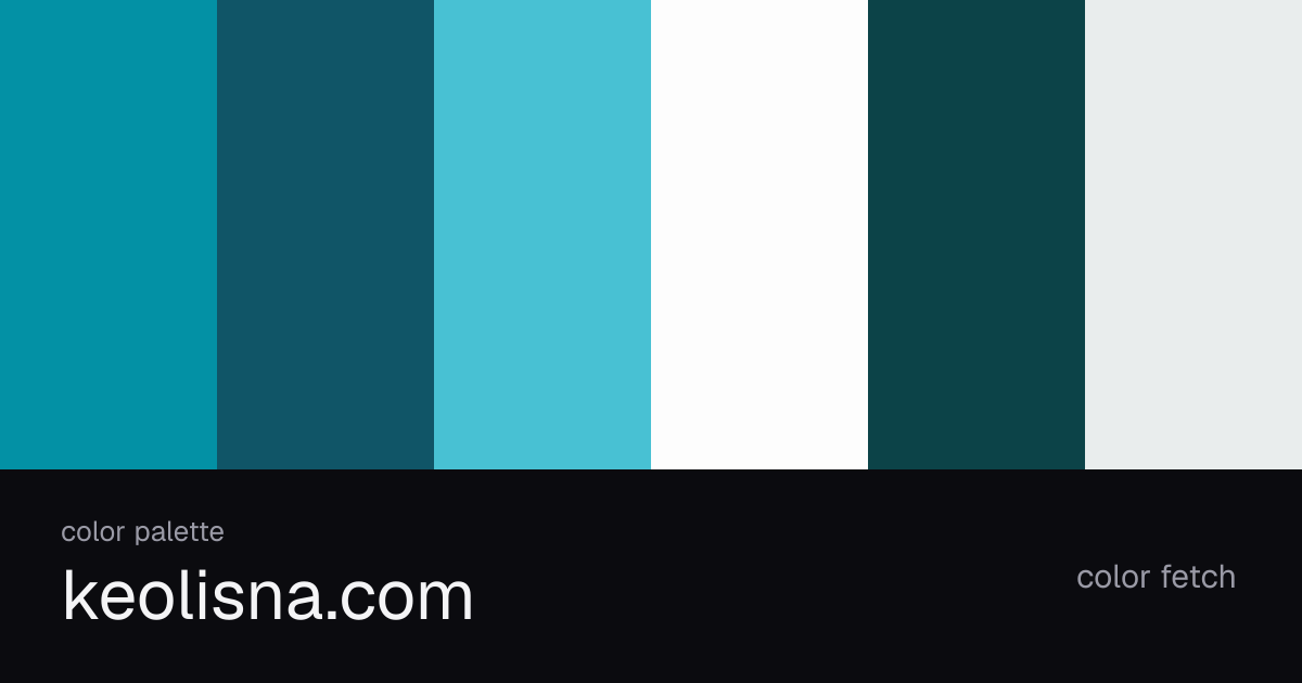 keolisna.com color palette — Color Fetch