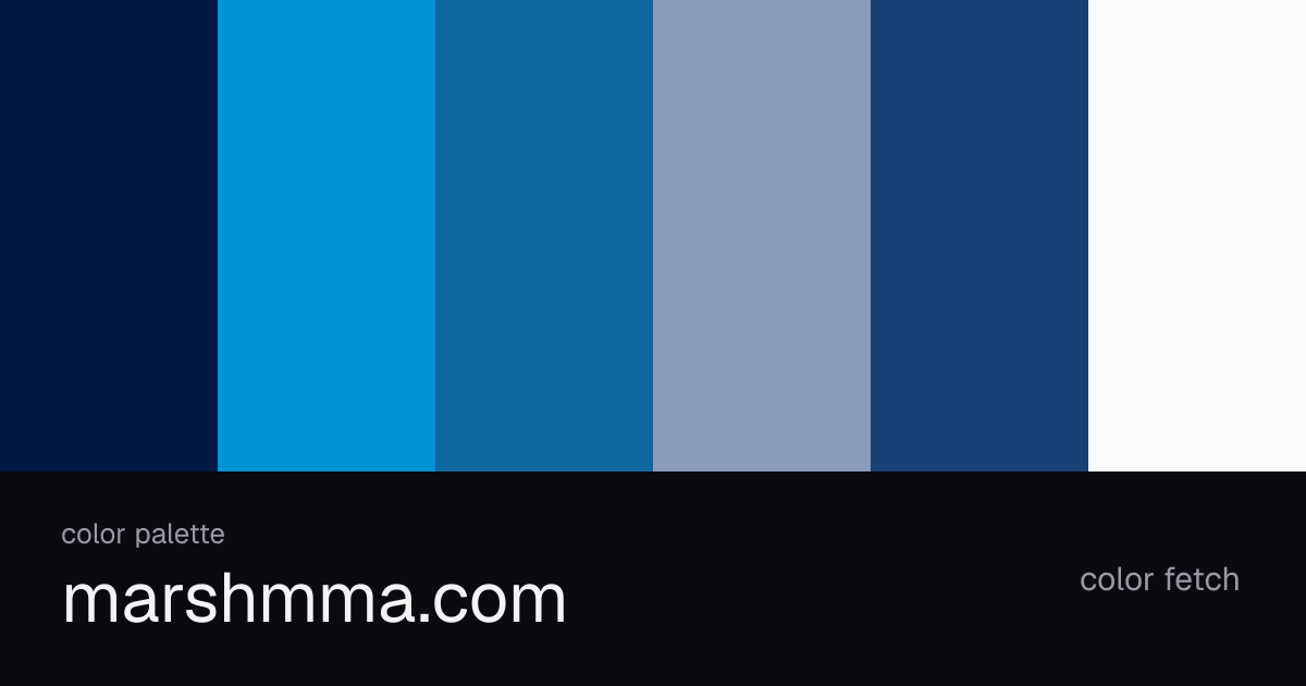 marshmma.com color palette — Color Fetch