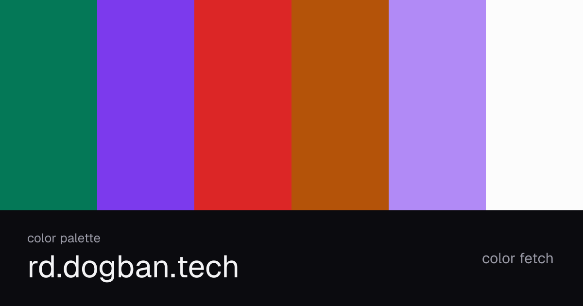 rd.dogban.tech color palette — Color Fetch